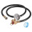 3X Kit de Válvula de Tanque de Ar com Medidor, Kit de Reparo de Tanque de Ar Vem com Medidor de Pressão de 2 Polegadas com NPT de 1/8 de Polegada, 3