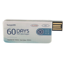 4X Temperature Data Logger TempU05 60 Days PDF Report Temperature Recorder Single Use USB Temperature Record Instrument