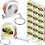 40X Tape Measure Keychains Functional Retractable Measuring Tape Keychains with Slide Lock 1M/3FT,B 2