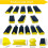 16 PCS Hand Sanding Block Set - Hook and Loop Soft and Durable Foam Material Assorted Sanding Pad Hook Backing Plate 6