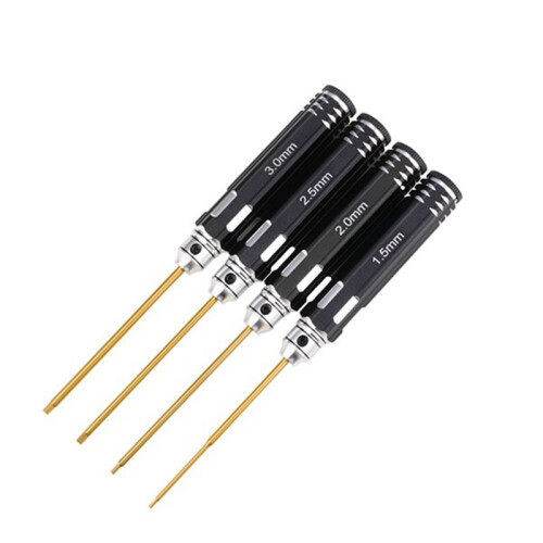 4-Piece Hex Screwdriver Set 1.5/2.0/2.5/3.0mm Remote Control Car Remote Control Model Tool Set