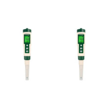 2X Medidor de PH Profesional para Alimentos, Sensor de Alta Precisión, Probador de Temperatura y Acidez para Elaborar Queso, Carne, Enlatado, Masa,