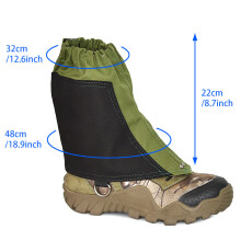 Canvas Gaiters for Men Women Hiking Climbing Waterproof Durable 15cm Black