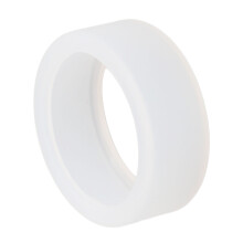 Multi-Use Silicone Ring Cover Soft Flexible Protective Case for Size 6-10 White