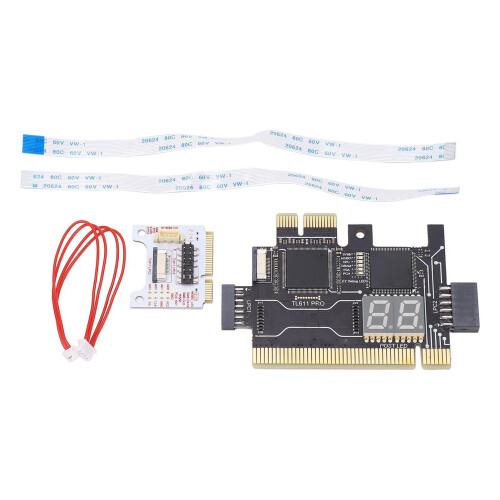 TL611 Pro Debug Card, PCI E Motherboard Analyzer, 84x56mm Black 2
