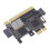 TL611 Pro Debug Card, PCI E Motherboard Analyzer, 84x56mm Black 15