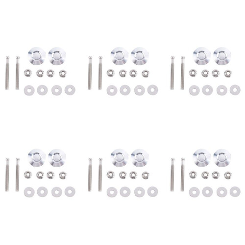 12X Long Push Button Quick Release Hood Pins Bonnet Lock Clip  Bumper Kit 1