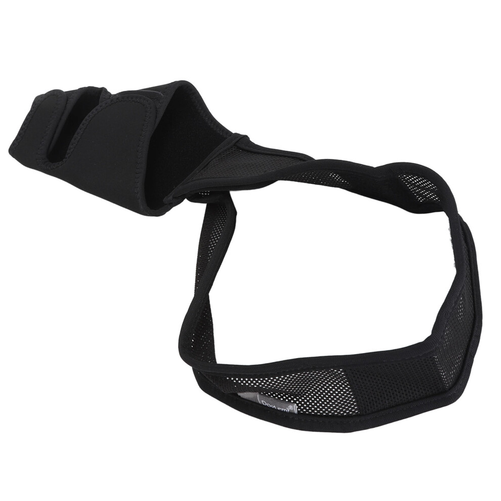 Black Adjustable Breathable Oxford Dog Knee Support Brace