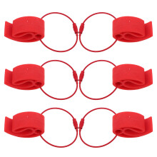 6Pcs Small Red Plastic Disc Holders with Metal Clamp for Daily Use