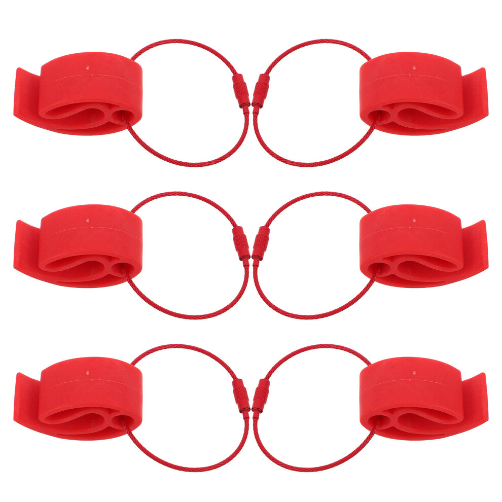 Photos - Role Playing Toy 6Pcs Small Red Plastic Disc Holders with Metal Clamp for Daily Use