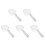 5Pièces Scoop Alimentaire Transparent ABS Avec Clip Pour Animaux 5