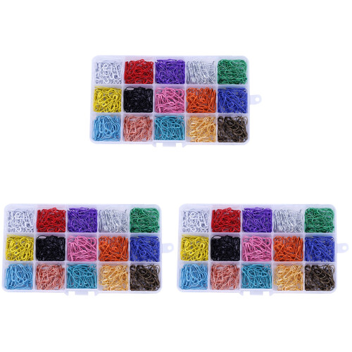 1350Pièces Épingles Calebasse Métal Multicolores Pour Décoration DIY