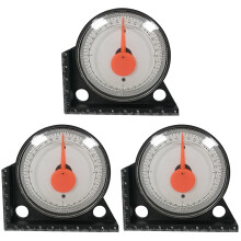 3Pcs Black Angle Meter Tool for Precision Measurement in Woodworking