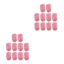 Laine Tressée Coton Rose Pour Tricot DIY
