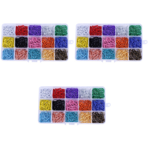 1350Pièces Épingles Calebasse Métal Multicolores Pour Décoration DIY 2