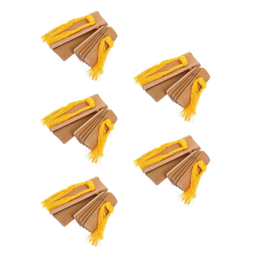 10Pièces Props Percussion Traditionnels Bambou Portable Multi Couleurs 2