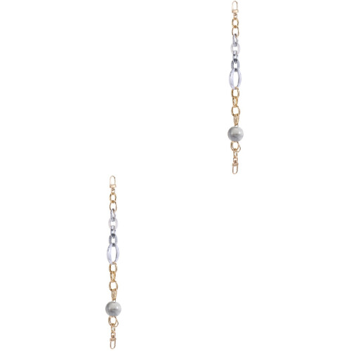 2Pcs Multi Acrylic Bag Chains Retro Decorative Replacement Straps 2