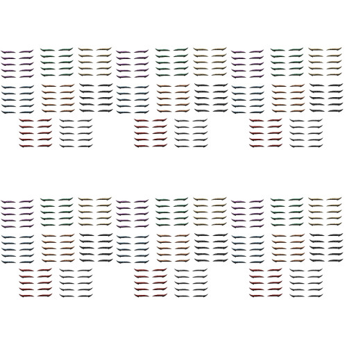 240Paires Autocollants Eyeliner Réutilisables Pour