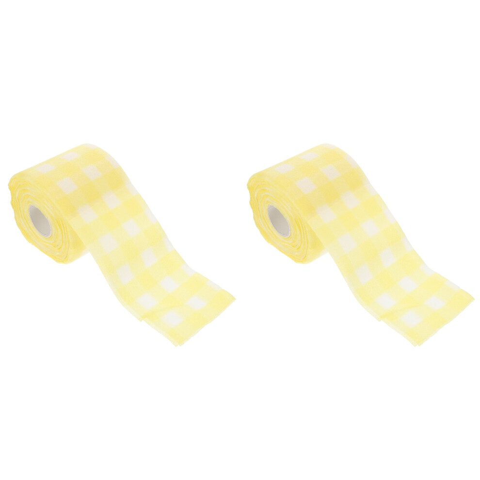 Happyyami Yellow Disposable Nail Cleaning Pads For Manicure Supplies