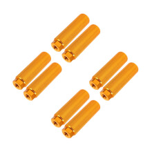 4Pairs Sturdy Yellow Bike Foot Pegs Antiskid Portable Rear Rest Pedals