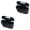 2Pcs Compact Leak Proof Black Auto Trash Can Car Trash Storage 3