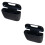 2Pcs Compact Leak Proof Black Auto Trash Can Car Trash Storage 6