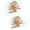 80Pcs Large Eye Plastic Sewing Needles Assorted Colors for Kids Crafts 8