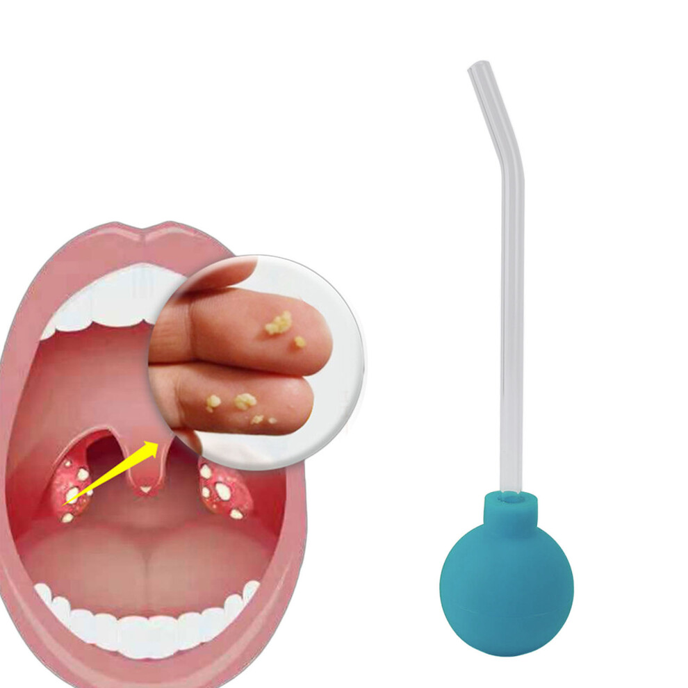 Tonsil Stone Vacuum Tool PVC Suction Ball Green for Bad Breath Relief