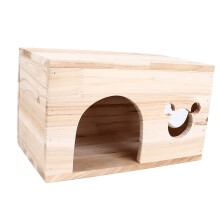 Großes Zedernholzhaustier aus Holz für Katzen, Kaninchen, Chinchillas