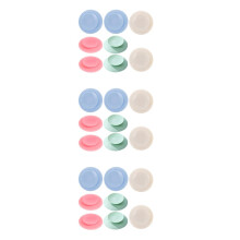 24Pièces Ventouses En Silicone Souple Colorées Doubles Pour Assiettes