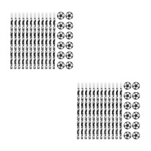 2Ensembles Stylos Et Gommes Thème Football Pour Fête Et Usage Scolaire