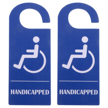 2Pièces Panneaux Handicap PVC Pour Et Usage