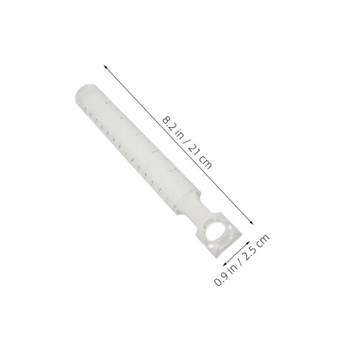 4Pcs Transparent Precision Math Ruler Set with Mini Handheld Magnifier 2