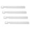 4Pcs Transparent Precision Math Ruler Set with Mini Handheld Magnifier 10