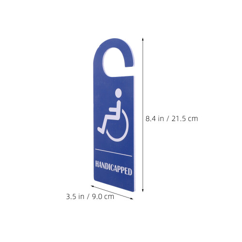 2Pièces Panneaux Handicap PVC Pour Et Usage 2