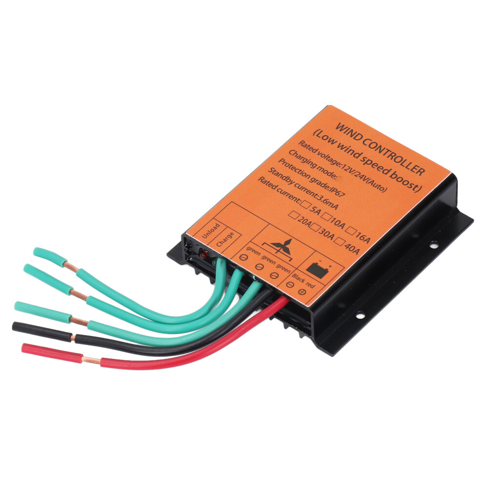 40A 12V/24V Mppt Wind Turbine Charge Controller, 300W-1000W 7891386666323