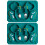 2Sets Silicone Baby Tableware Set Olive Green - Spoon Fork Dining Bowl 5