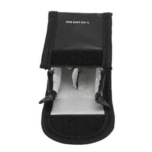Drone Battery Safe Bag Flame Retardant Explosion Proof Hold 2 Batteries