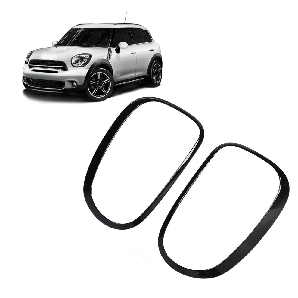 Pair Gloss Rear Taillight Covers For Cooper R60 R61 (2011-2016) Black 8441386667906