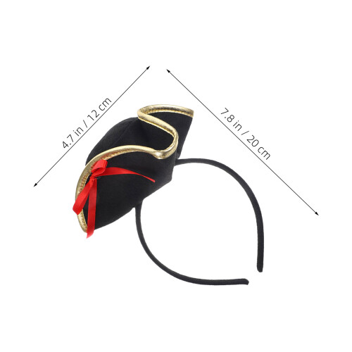 Tiara Pirata Preta Com Para Cosplay E Festa 1