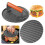 Gusseiserner Burger-Maker mit Holzgriff, Robuste Form für Burgerfleisch, Küchenhelfer und Zubehör 3