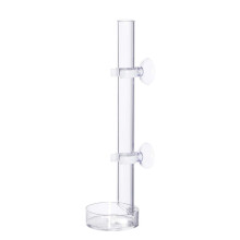 35Cm Acryl Garnalen Feeder Tube Voederschaal Kommen voor Aquarium Aquarium Garnalen Vis, met 2 Zuignappen
