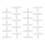Plastic Tee Shape Aquarium 3-Way Air Valve Connectors 20 Pcs White 1