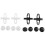 80 Pcs Divider Aquarium Suction Cup Holders for Fish Tanks Glass Cover Separating Divider Support Clip Bracket 10