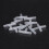 Plastic Tee Shape Aquarium 3-Way Air Valve Connectors 30 Pcs White 3