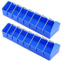 2X 16 Pulgadas Alimentador de Jaula de Pajaros Vaso para Comida de Paloma Mascotas Suministros de Aves de Corral Almacenamiento Alimentar