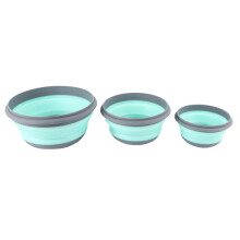 6Pcs/Set Bowl Sets Silicone Folding Lunch Box Folding Bowl Portable Silicone Folding Bowl Salad Bowl with Lid