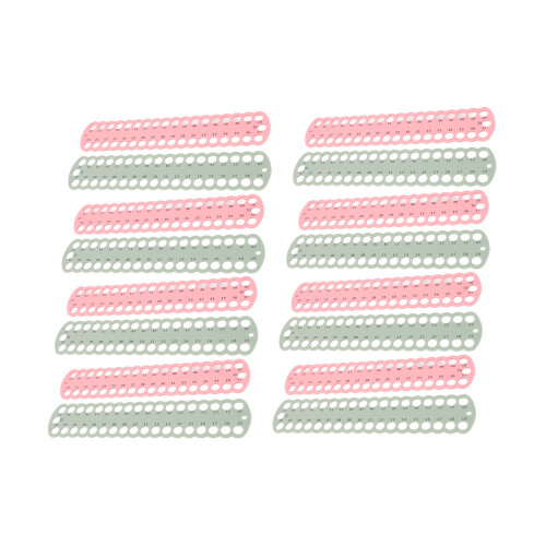 16pcs 37-Position Plastic Embroidery Floss Organizer 6x30cm