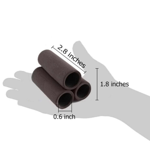 6 Pcs Brown Ceramic Shelters - Shrimp , Breeding Tube, Hiding Cave 1