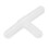 Plastic 3-Way T-Shape Aquarium Air Valves 200 Pcs Clear White 6